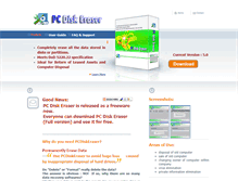 Tablet Screenshot of pcdiskeraser.com